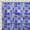 oneOone Baumwoll-Flex Blauer Stoff Geometrischer Kleiderstoff Bedruckter Stoff Meterware 40 Zoll