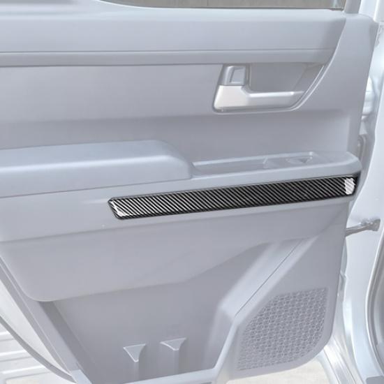 For Toyota Tacoma 2024-2025 Carbon Fiber Door Armrest Decor  Strip Cover Trim 4P