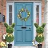 30.7 INCH Artificial Bunny-Shaped Bowknot Topiary Tree Shaped Topiary Trees UV Resistant Faux Boxwood Topiaries Plant For Porch Decor Outdoor/Indoor