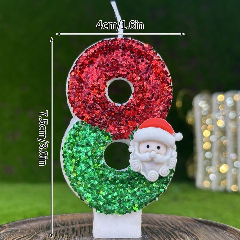 Black Glitter Birthday Digital Candles Crown 0-9 Number Candle Cake Topper Decorations Baby Shower Birthday Party Supplies Velas