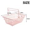 Rack Storage Basket Pink Desktop Finishing Cosmetics Jewelry Container