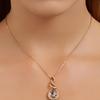 Swarovski Water Drop Spiral Necklace Women necklace Gold 5168983