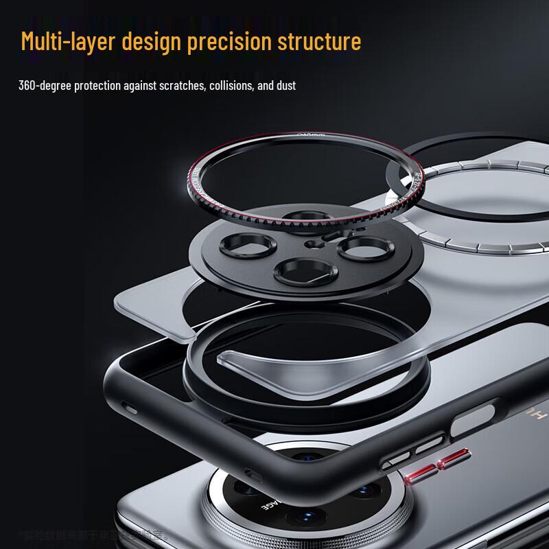 BIAZE Magnetic Frosted Armor Phone Case for Huawei Mate 70 Pro+