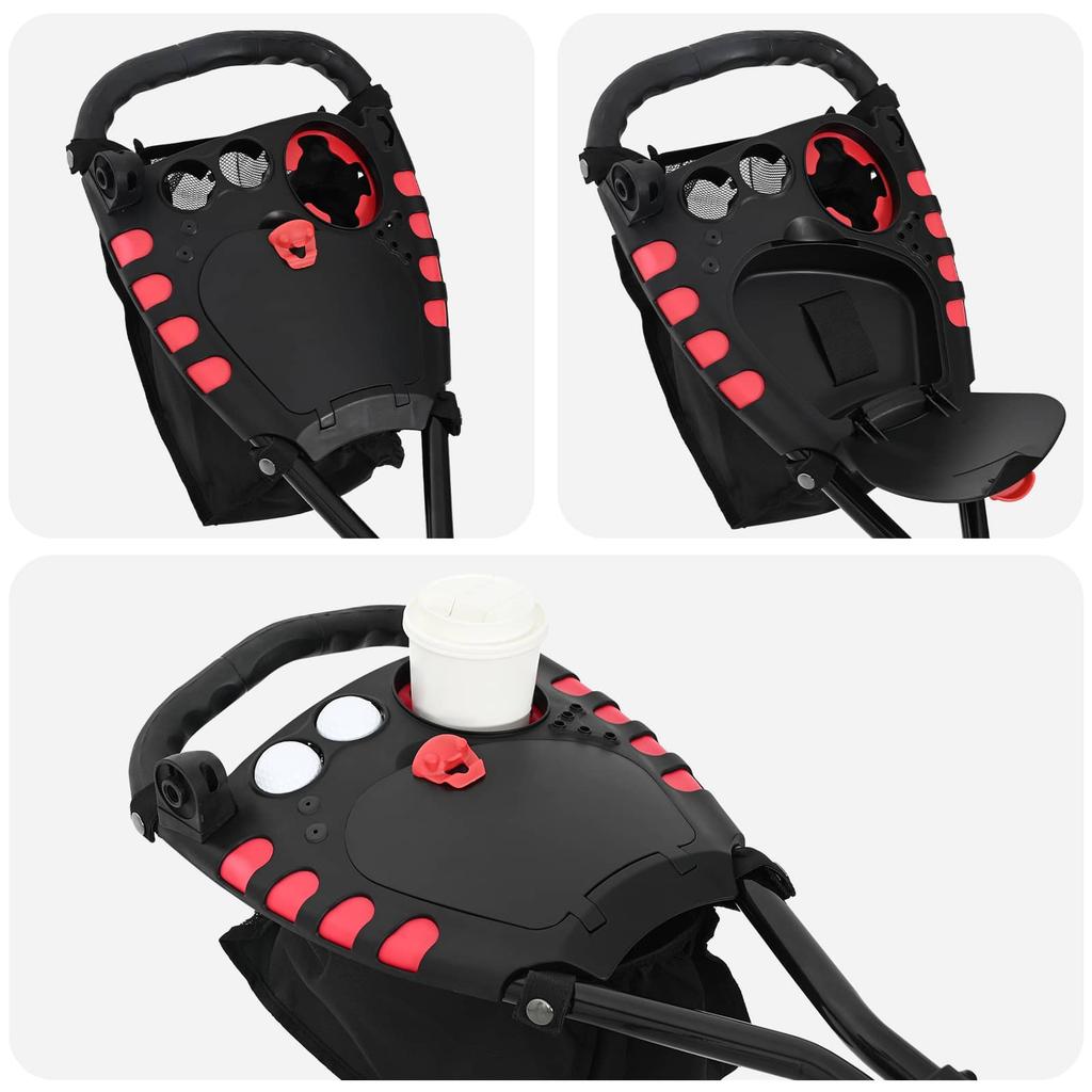 Golf Trolley Black 110 x 60 x 132 cm Iron