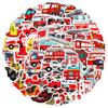 50 Fire Truck Graffiti Stickers Suitcase Car Notebook Skateboard Water Cup Waterproof Decorative Stickers