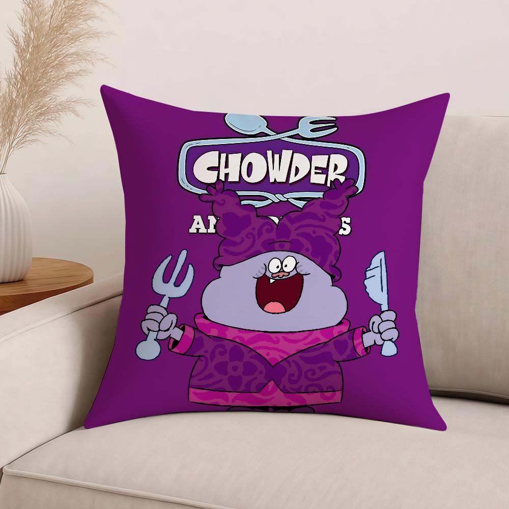 Cartoon C-Chowder Cute Pillow Case Office Cushions Suitable For Sofa Car Bedroom Decorative Cushion Cover