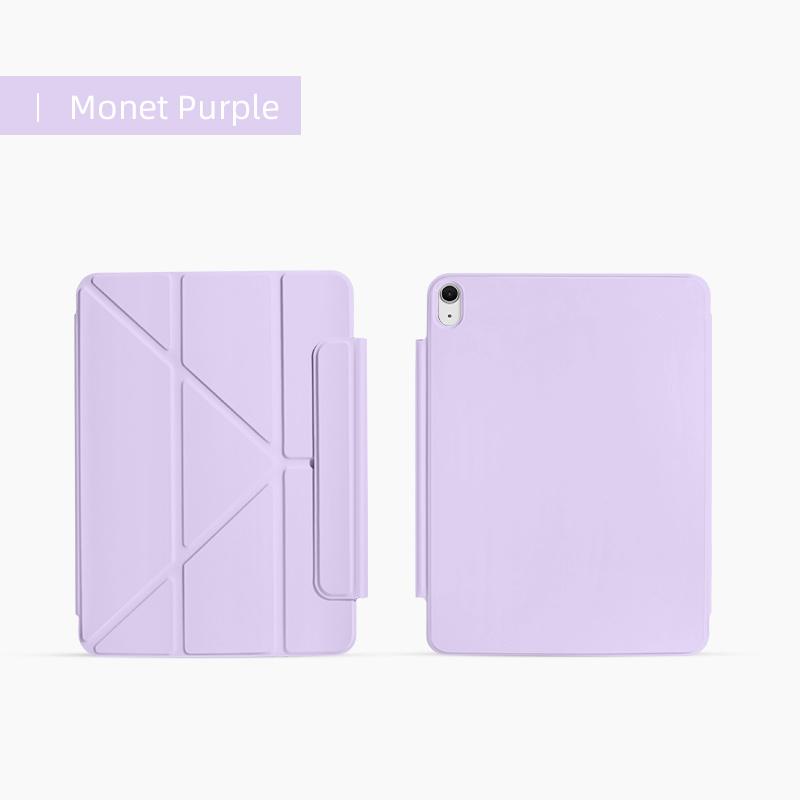 Etui do iPad Air 4/5/6/7(10,9/11-calowy)! Magnetyczne zamknięcie, dwustronne etui typu folio, składane w kształcie litery Y, wielokątne, inteligentna osłona z funkcją automatycznego wybudzania/usypiania