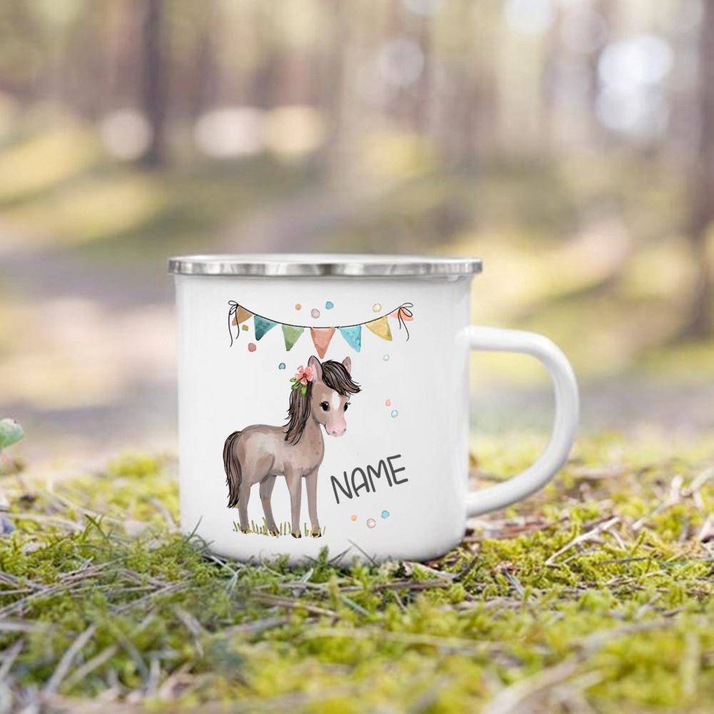 Personalized Mug for Kids Hot Chocolate Custom Animal with Name Mug for Boys Girls Handle Cup Birthday Party Favors Child's Gift