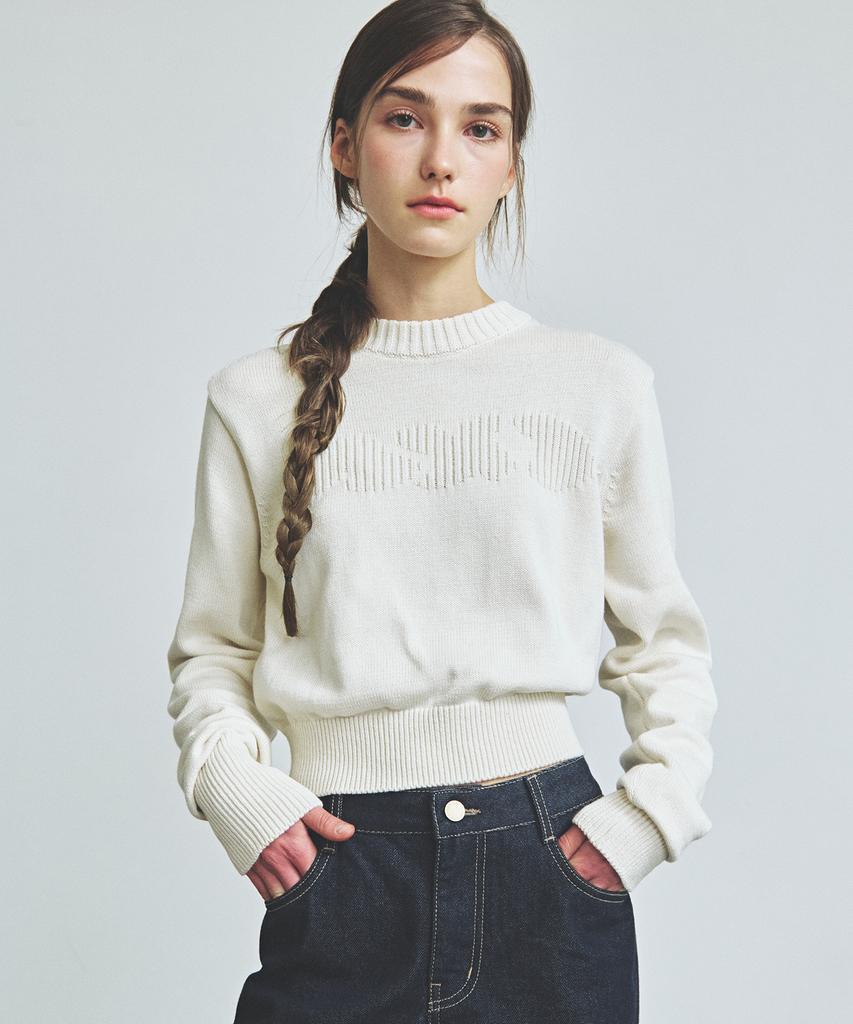 KNITTED (W) Minimal And Round Knit Ivory