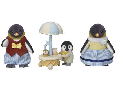 Sylvanian Families Dolls [Penguin Family] FS-45 ST Mark Certified, Ages 3 and Up, Toy Dollhouse, Sylvanian Families, Epoch