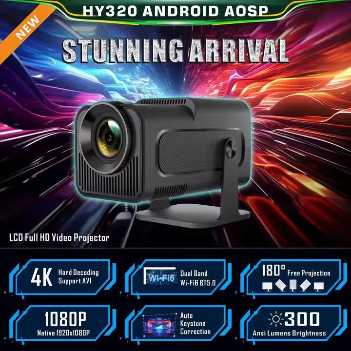 HY320mini Smart Office & Home 1080P Projector, Ultra-High Definition
