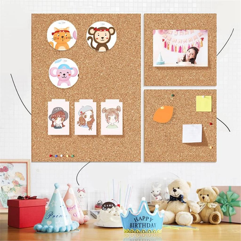 BHBL Self-Adhesive Cork Board Roll, 1/8Inch Thick Cork Boards for Walls, 20x16inch Cork Board Roll for , Home, School