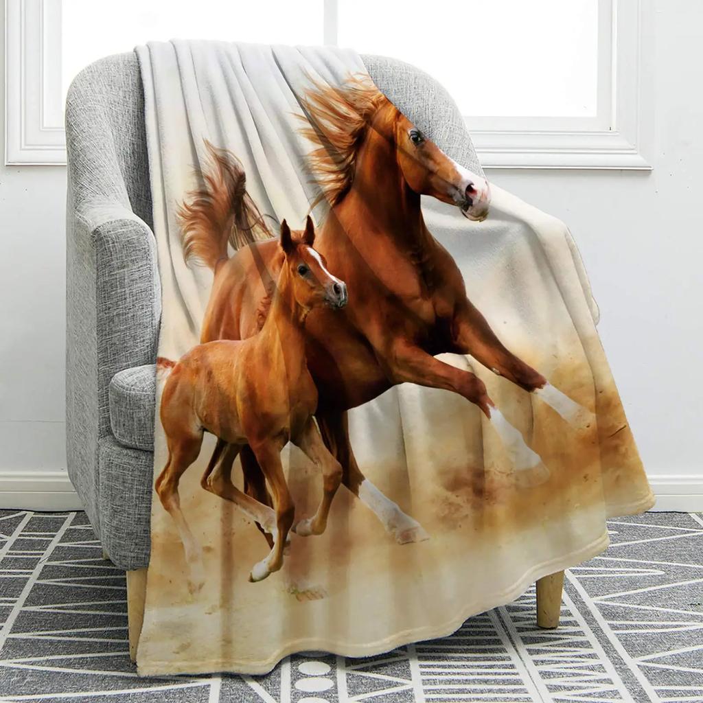 Cartoon animal and flower patterns digital-printed polyester velvet flannel cover blanket Fleece sofa cover blankets for beds