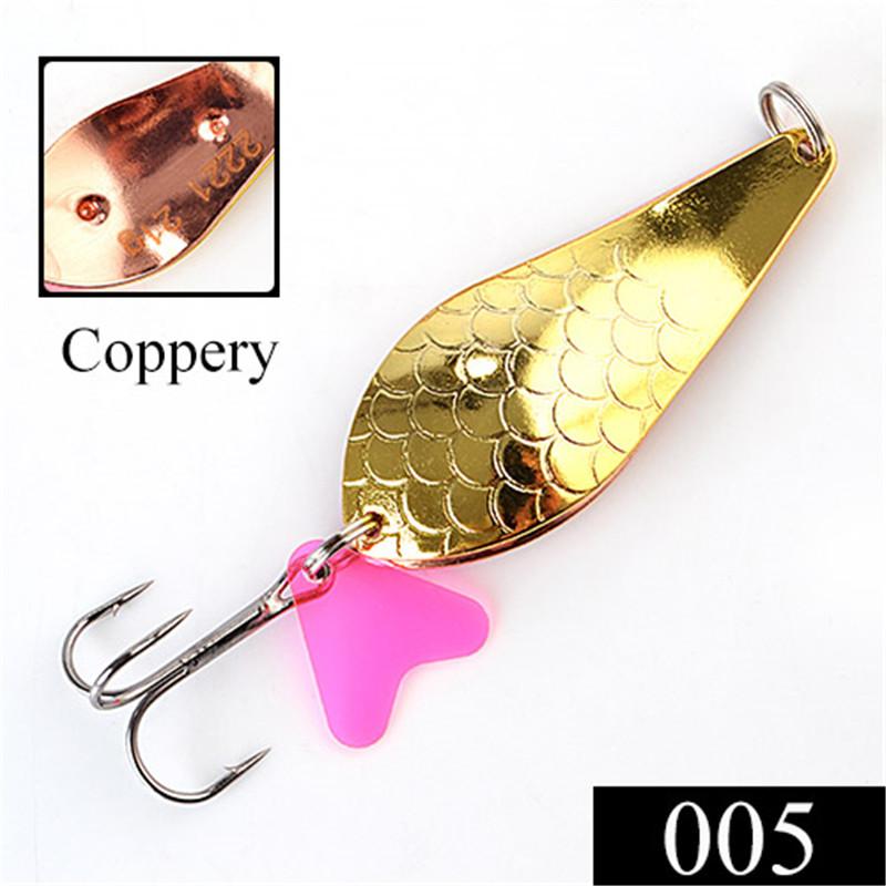 

FTK 1 шт. 8 цветов ложка рыболовная приманка 21 г/27 г/35 г с тройным крючком Bass CrankBait ложка кривошипная приманка 21g-05#