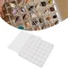 Acrylic Magnetic Seashell Display Box Clear 36 Grids Decorative Storage Case Organizer Container