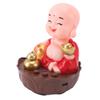 Glücklicher Buddha Statue mit Musik USB-Laden   Lautstärke Cartoon   Lachender Buddha Figur