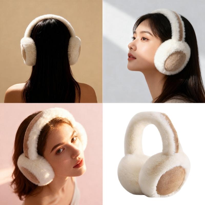 Furry and Warm Plush Ear Warmer for Winter Outdoor Activities Keep You Warm in Cold Weather for Skiing