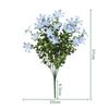 Multicolor Simulation Flower Silk Petals Faux Flower  Desktop Ornament