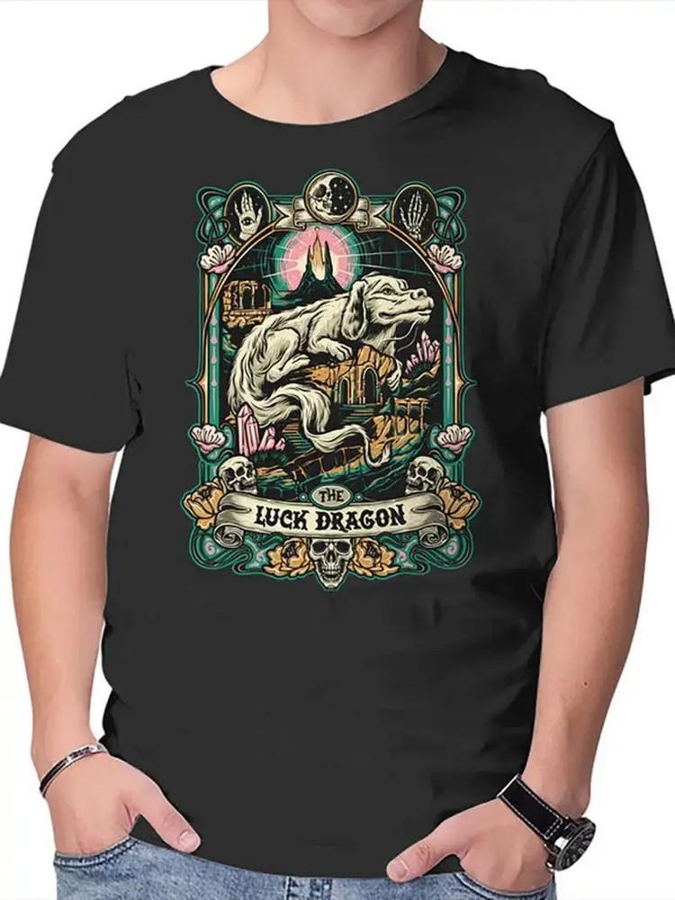 

Hot Stylish The Luck Dragon Print for Men Women Couple Fashion T-Shirt Street S Unisex T-Shirt XXL