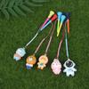 Plastic Tee Golf Tee With Rope Cartoon Pattern Anti-Lost Ball Rack
