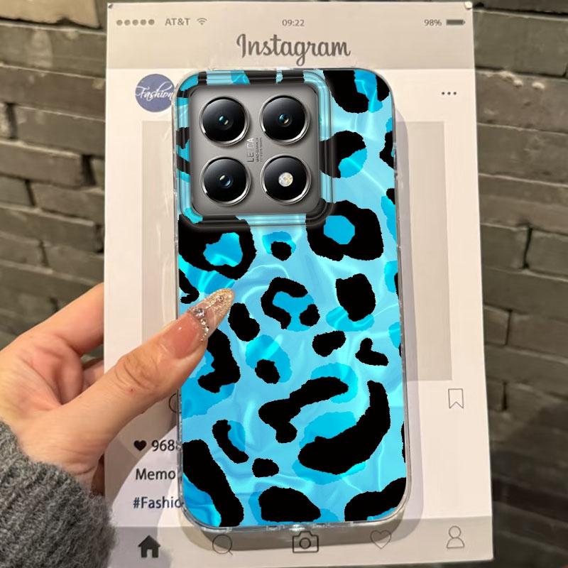 Pink Cherry Bow Leopard Star Heart Girls Women Phone Case For Xiaomi 14T 13T Pro 14Tpro 11 Lite 5G NE Shockproof Fundas Cover