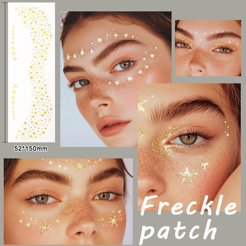 Hot Stamping, Freckle Stickers, Tattoo Stickers, Waterproof, Sweat Proof, Simulated Freckle Face Stickers, Temporary Makeup Stickers, Party Tattoos