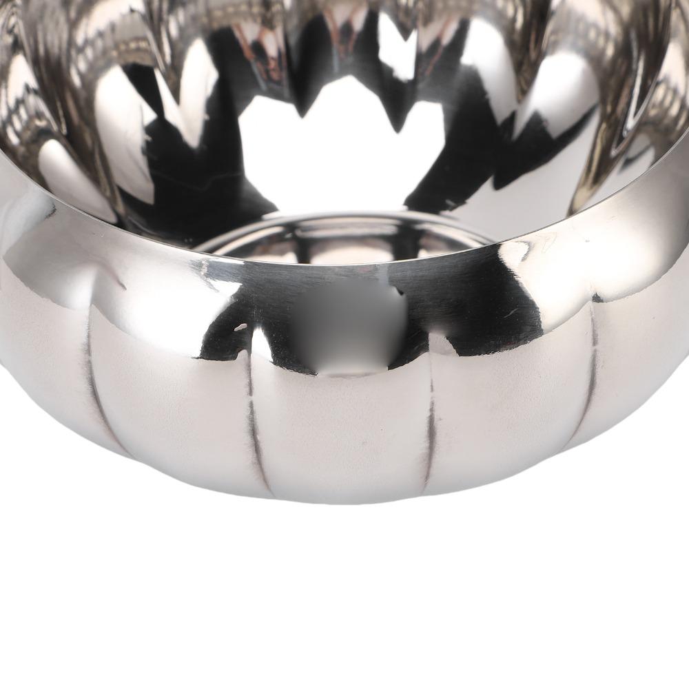 Rustless Steel Food Serving Bowl Polished Surface Salad Bowl Decorative Bowl Dining Table