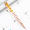 1 Pcs Flower Ballpoint Pen Metal Office School Stationery Gift Cute Clip Pens Pencils Writing Supplies