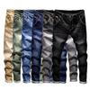 Męskie spodnie dżinsowe na co dzień Slim Wash Hip Hop Work Ołówkowe spodnie Jeans