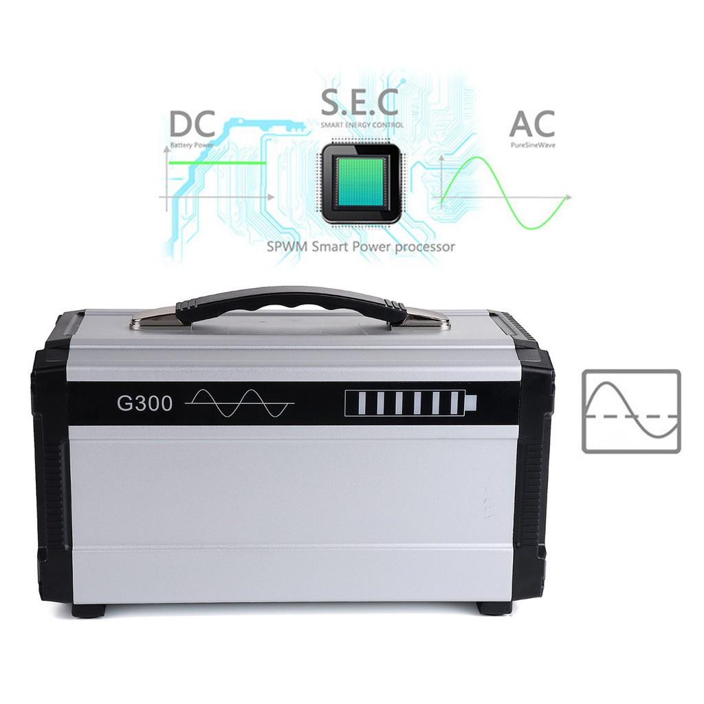 

Портативный аккумулятор 300 Втч, солнечный генератор, инвертор, вилка ЕС, новый 250*159*158 мм