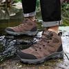 High-top Men's Hiking Shoes Plus Size 39-48 Breathable Casual Trainers Anti-slip Outdoor Sneakers for Trekking Camping