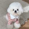 Dog Clothes Summer Thin Striped Teddy Bichon Small Dog Cat Pomeranian Yorkshire Pet Breathable T-shirt