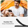 Protective Case - E.F.CONNECTION - For Xiaomi Redmi 10C - Silicone TPU - Matte Black - Wireless Charging