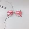 2025 Travel Sun Protection New Children's Personality Trendy Rainbow Cute Baby Sunglasses Retro Double Bridge Glasses