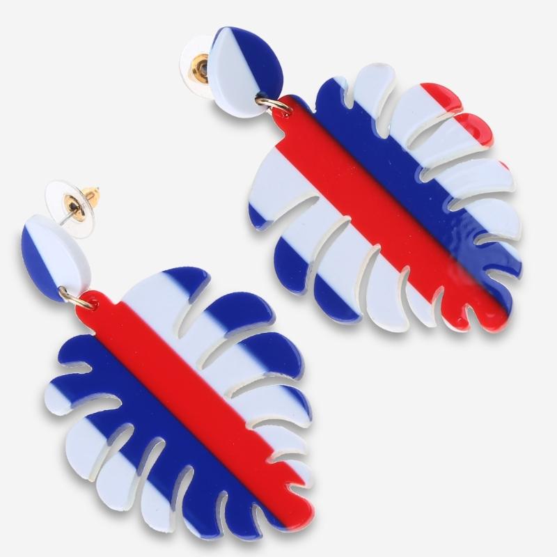 1 Pair Independence Day Earrings American Fourth of July  Clay Stud Patriotic Fashion Earrings Jewelry for Girls