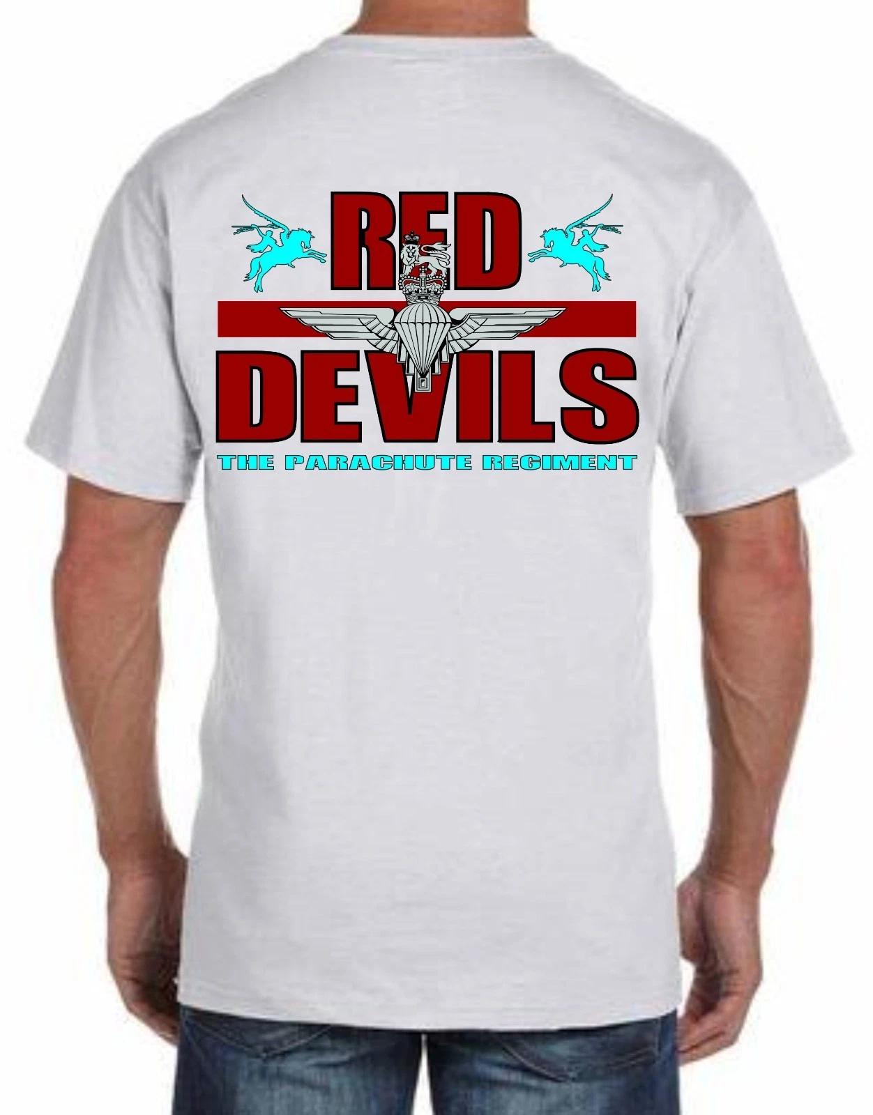 Para TShirt Parachute Regiment T-Shirt Red Devils Tshirt S