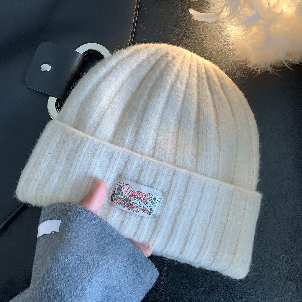 New Korean style atmosphere woolen hats for children's autumn and winter cold hats for couples  thickened  warm and windproof