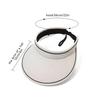 Summer Large Brimmed Empty Top Sun Protection Hat for WOMEN'S UV Protection Sun Hat, Sun Protection Hat for Showing Face, Small