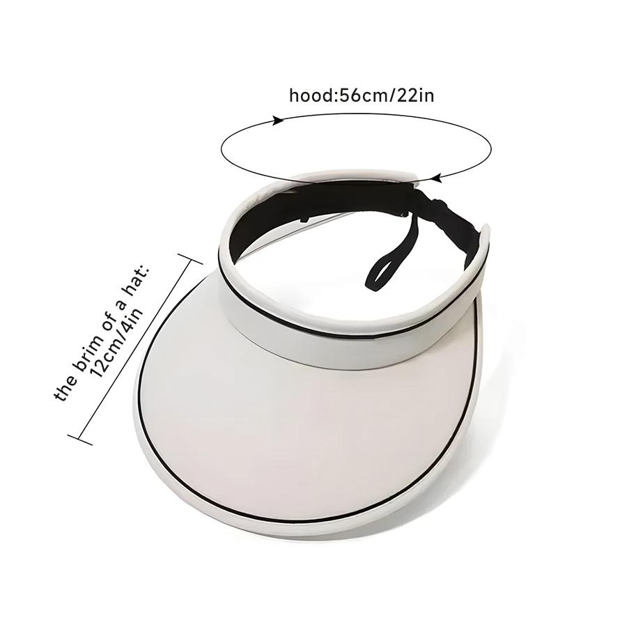 Summer Large Brimmed Empty Top Sun Protection Hat for WOMEN'S UV Protection Sun Hat, Sun Protection Hat for Showing Face, Small