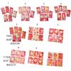 6Pcs/set Removable New Year Envelope Bag Cartooon New Year Red Packet  Blessing Gift