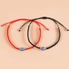 2 Pcs String for Evil Eye Bracelets for Women Men Black Black Red Hand Rope Brac
