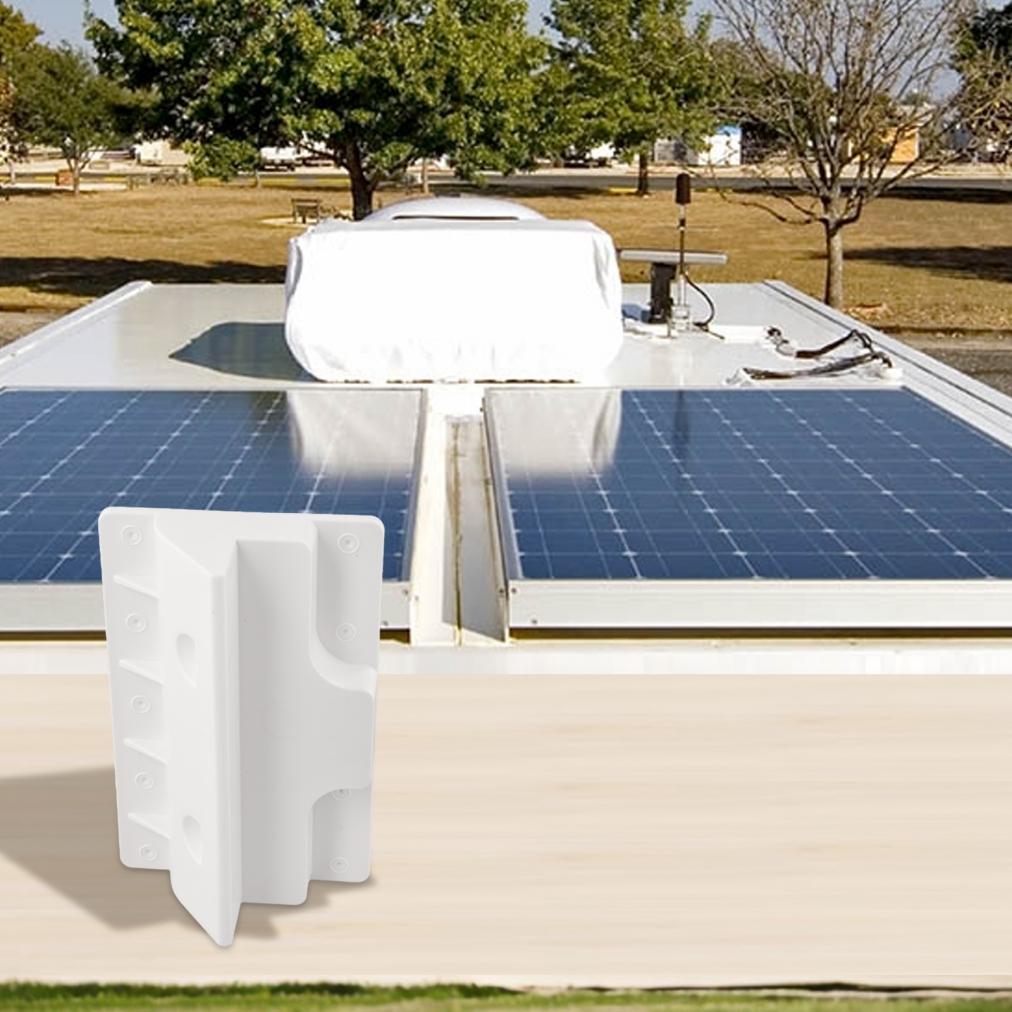 White Black Solar Panel Mounting Bracket for Camper Yacht Roof Installation