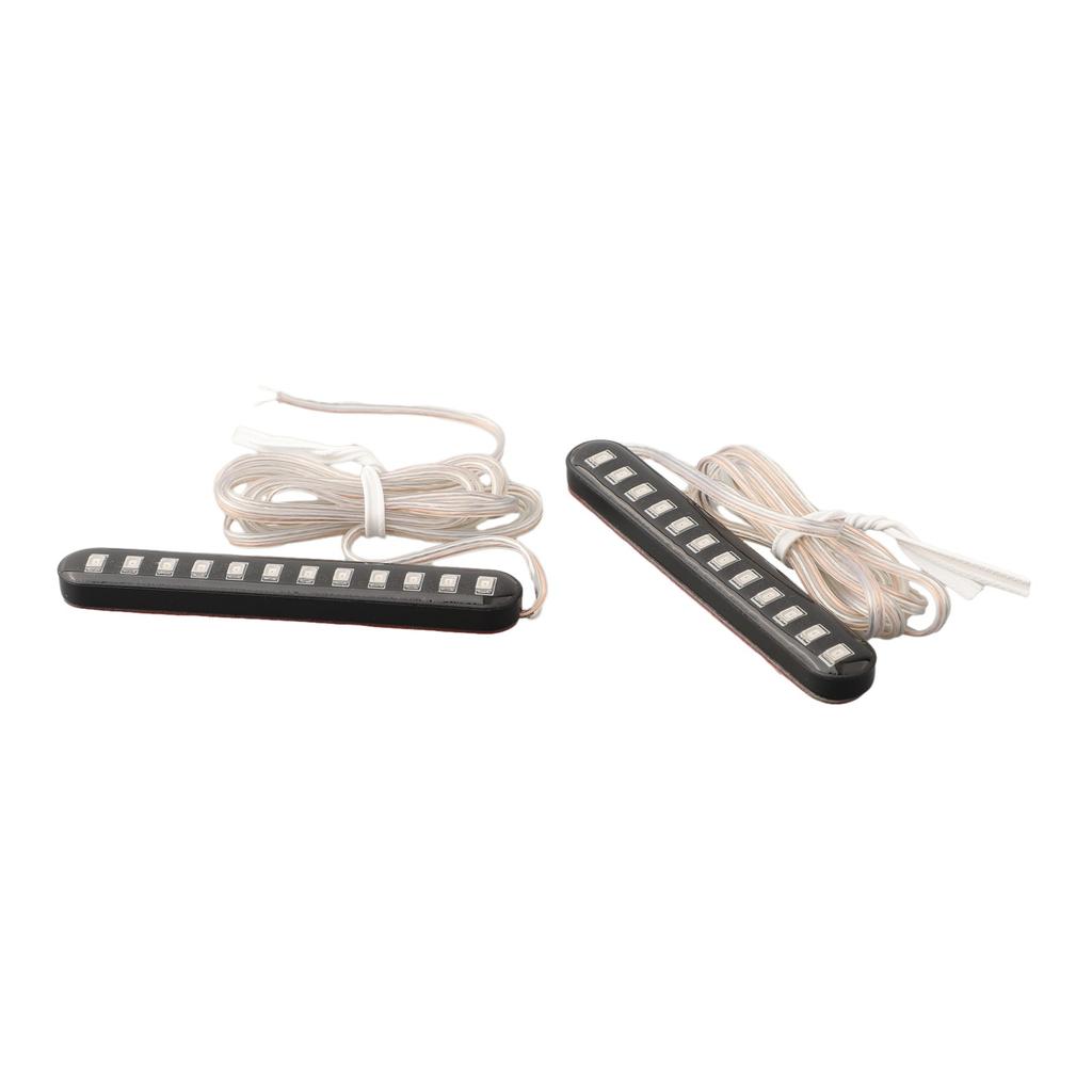 Motorcycle 12 LED 2PCS 6W DC 12V License Plate Light Bar