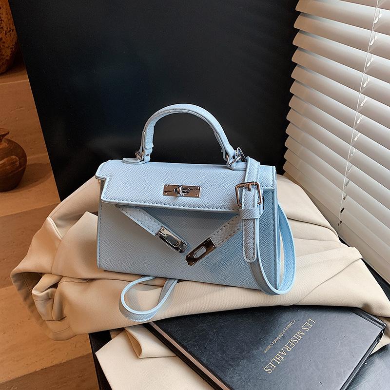 2025 neue Internet-Promi-Tasche Nische Schulter Umhängetasche Premium Koreanische Version tragbare kleine quadratische Tasche klassische Kelly-Tasche