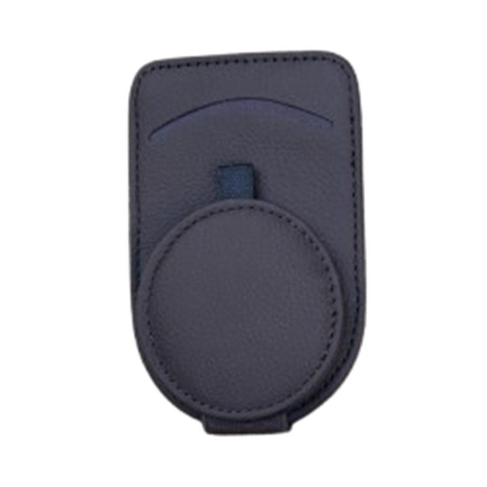 Cowhide Leather Sun Visor Sunglasses Frame Magnetic Ticket Card Holders  for Car Interior