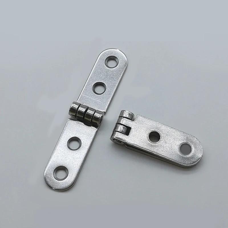 2pcs 180 Degree Foldable Hinge Flap Screw-On Hinges For Sewing Machine Cabinet Door Hinge Furniture Hardware Accessories