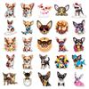 Chihuahua Stickers: 50 Cute Hand-Painted Puppy Decals for Journals, Cards, and Milk Tea Cups