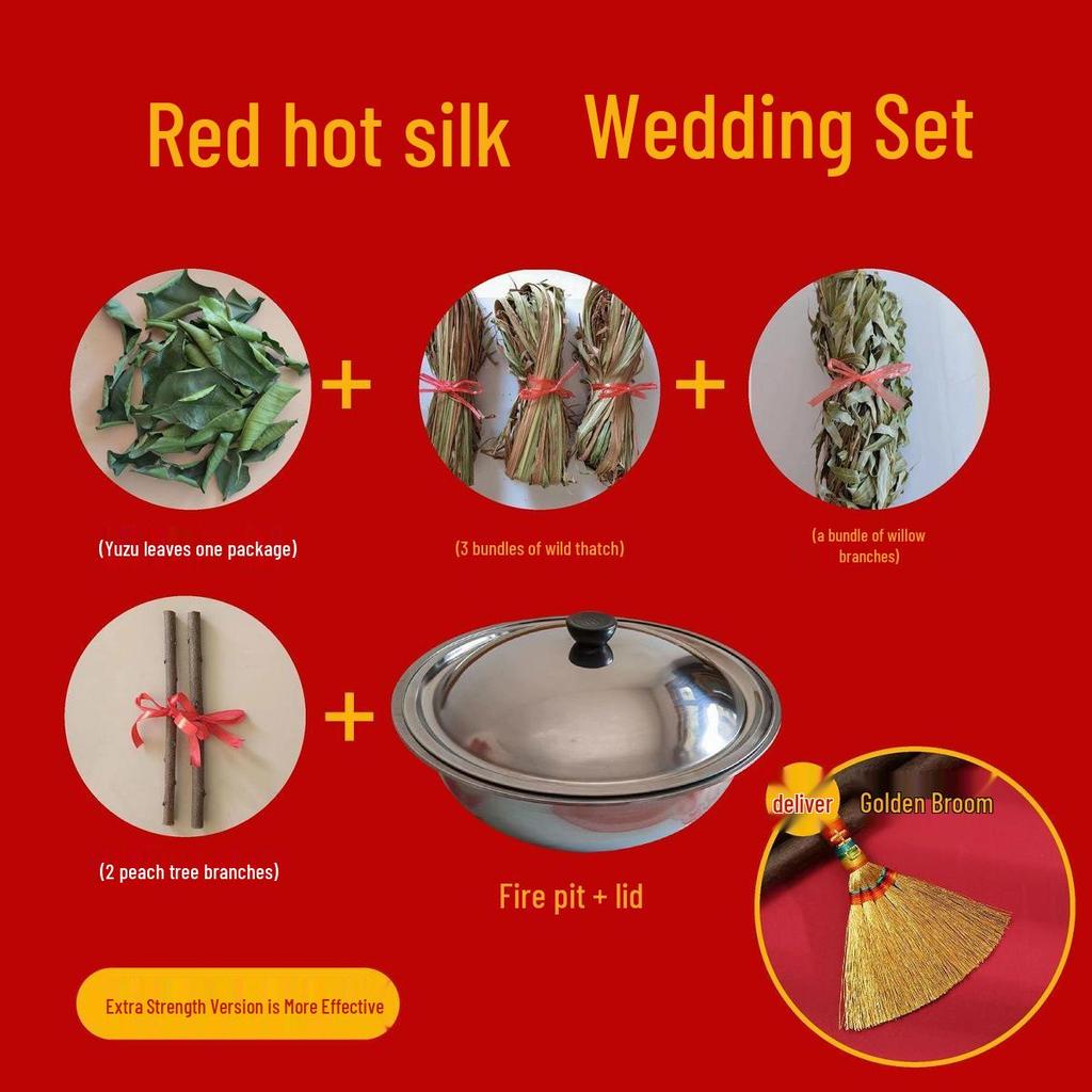 Luck-Cleansing Set: Lemongrass, Pomelo, Willow & Peach for Home & Wedding