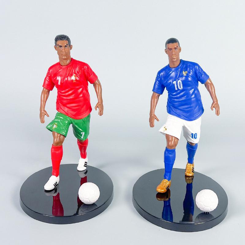 Cristiano Messi Neymar Ronaldo Football Star Model Set Desktop Decoration