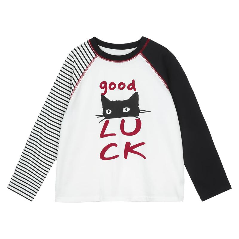 LUSON Girls  Long Sleeve Cotton T-Shirt 160